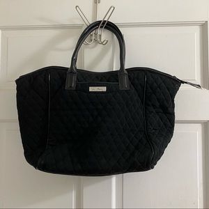 Vera Bradley black quilted tote